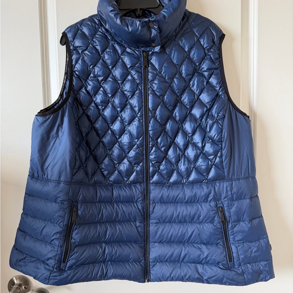 Calvin Klein Performance Navy Blue Quilted Vest 3X